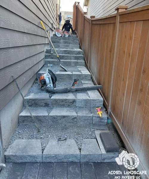 Paver Patio, Turf & Outdoor Lighting Project in Snohomish 
